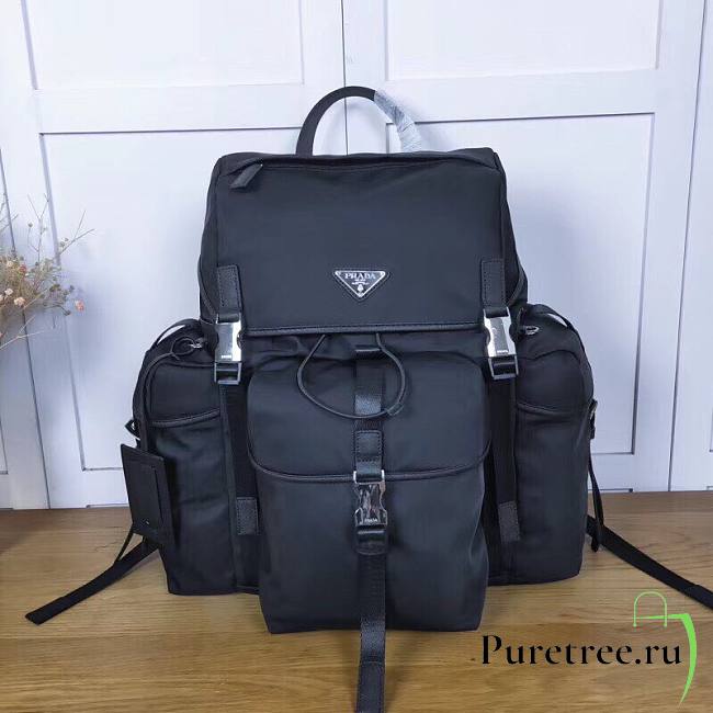 Prada Traveling Black Backpack | 2VZ074 - 1