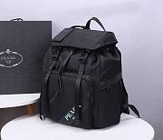 Prada black nylon backpack | 1BZ031 - 4