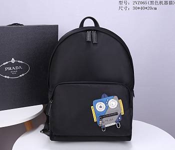 Prada black nylon backpack | 2VZ065