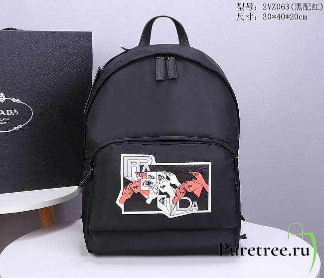 Prada black backpack | 2VZ063 - 1