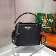 Prada Matinée Micro Saffiano leather bag in black | 1BA286 - 1