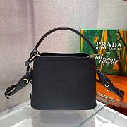 Prada Matinée Micro Saffiano leather bag in black | 1BA286 - 4