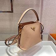 Prada Matinée Micro Saffiano leather bag in beige | 1BA286 - 5