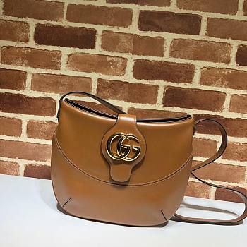 Gucci GG Marmont Arli Shoulder Bag Brown Calf Leather | 568857