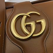 Gucci GG Marmont Arli Shoulder Bag Brown Calf Leather | 568857 - 4