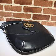 Gucci GG Marmont Arli Shoulder Bag Black Calf Leather | 568857 - 6