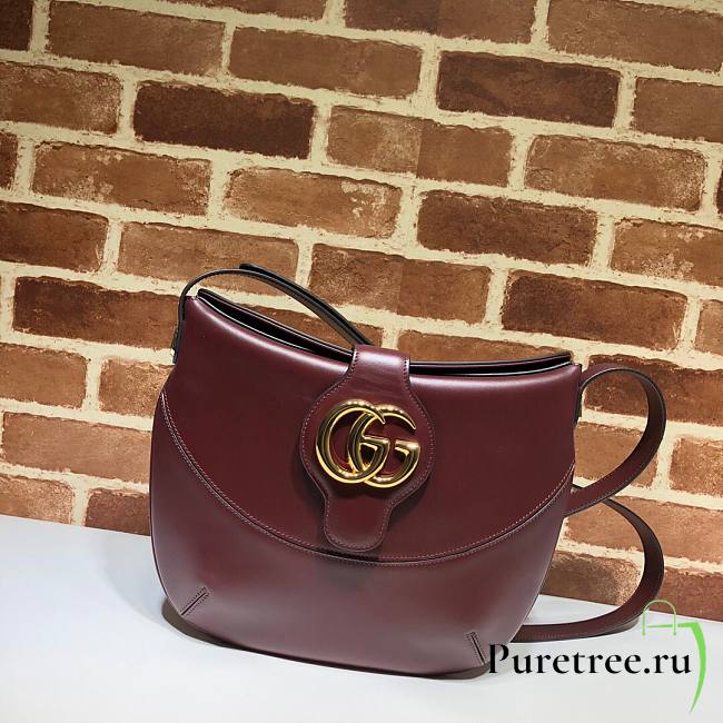 Gucci GG Marmont Arli Shoulder Bag Red Calf Leather | 568857 - 1