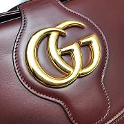 Gucci GG Marmont Arli Shoulder Bag Red Calf Leather | 568857 - 5
