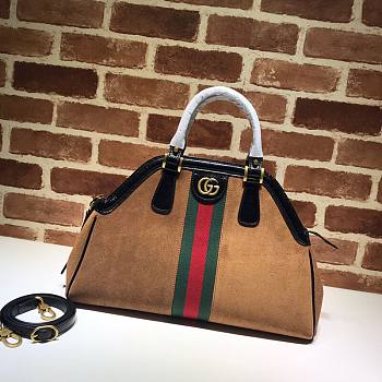 Gucci Belle Suede Medium Top Handle Bag | 516459