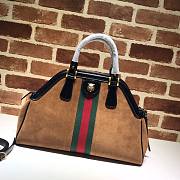 Gucci Belle Suede Medium Top Handle Bag | 516459 - 5
