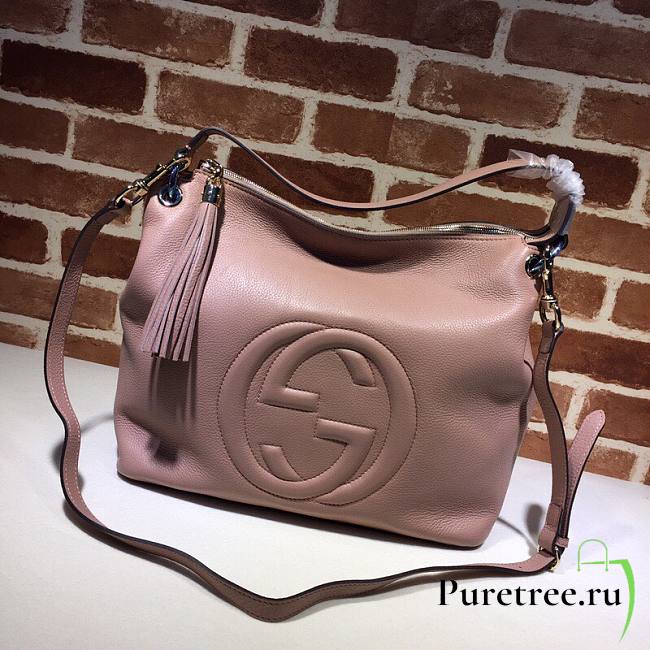 Gucci soho messenger crossbody light pink | 2356 - 1