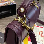 DG Amore bag in purple calfskin  - 2