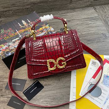 DG Amore bag in red calfskin leather