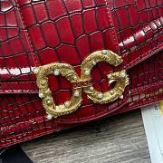 DG Amore bag in red calfskin leather - 4