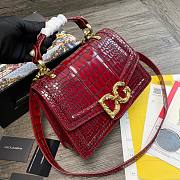 DG Amore bag in red calfskin leather - 5