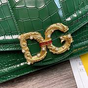 DG Amore bag in deep green calfskin leather - 6