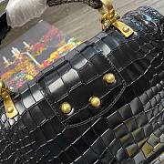 DG Amore bag in deep black calfskin leather - 6