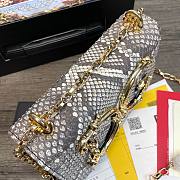 Nappa leather DG Girls shoulder bag in snake leather - 2