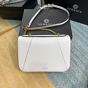 Versace Virtus Top Handle Barocco V Bag in White - 3
