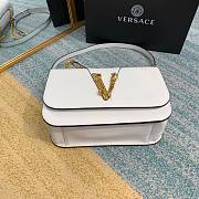 Versace Virtus Top Handle Barocco V Bag in White - 6