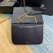 Versace Virtus Top Handle Barocco V Bag in Black - 6