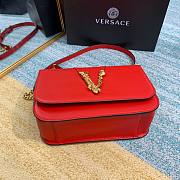 Versace Virtus Top Handle Barocco V Bag in Red - 2