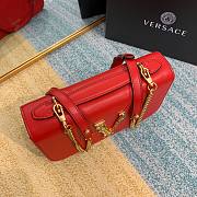 Versace Virtus Top Handle Barocco V Bag in Red - 6