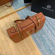 Versace Virtus Top Handle Barocco V Bag in Brown - 4