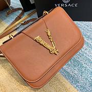 Versace Virtus Top Handle Barocco V Bag in Brown - 6