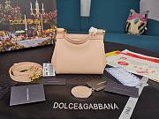 DG dauphine leather Sicily mini bag in nude pink  - 2