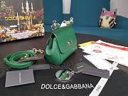 DG dauphine leather Sicily mini bag in green - 2