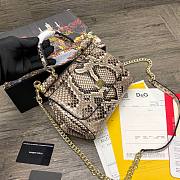 D&G dauphine leather Sicily small bag in snake skin - 3