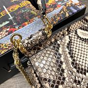 D&G dauphine leather Sicily small bag in snake skin - 5