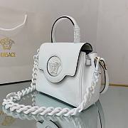 Versace La Medusa Small Handbag in White | DBFI040 - 3