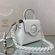 Versace La Medusa Small Handbag in White | DBFI040 - 4