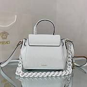 Versace La Medusa Small Handbag in White | DBFI040 - 5