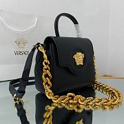Versace La Medusa Small Handbag in Black | DBFI040 - 2