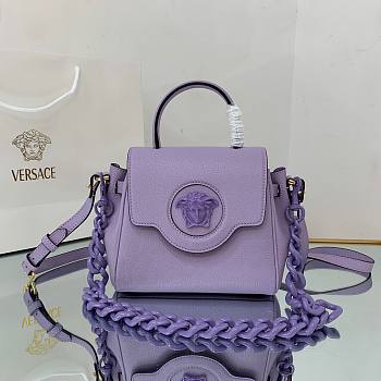 Versace La Medusa Small Handbag in Purple | DBFI040