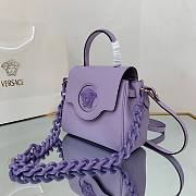 Versace La Medusa Small Handbag in Purple | DBFI040 - 6