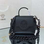 Versace La Medusa Small Handbag in Black - Black hardware | DBFI040 - 1