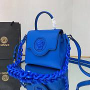 Versace La Medusa Small Handbag in Blue | DBFI040 - 4