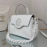 Versace La Medusa Medium Handbag in White | DBFI039 - 4