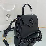 Versace La Medusa Medium Handbag in black hardware | DBFI039 - 4
