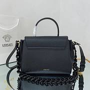 Versace La Medusa Medium Handbag in black hardware | DBFI039 - 6