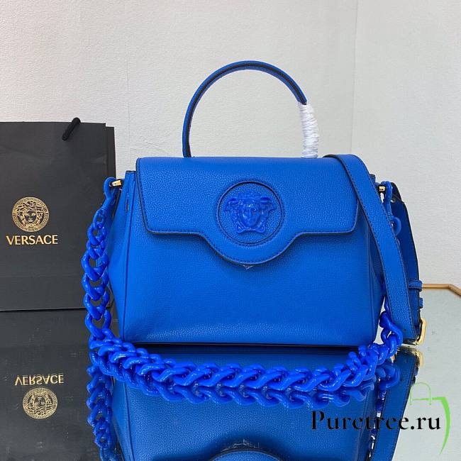 Versace La Medusa Medium Handbag in blue | DBFI039 - 1