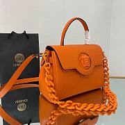 Versace La Medusa Medium Handbag in orange | DBFI039 - 4
