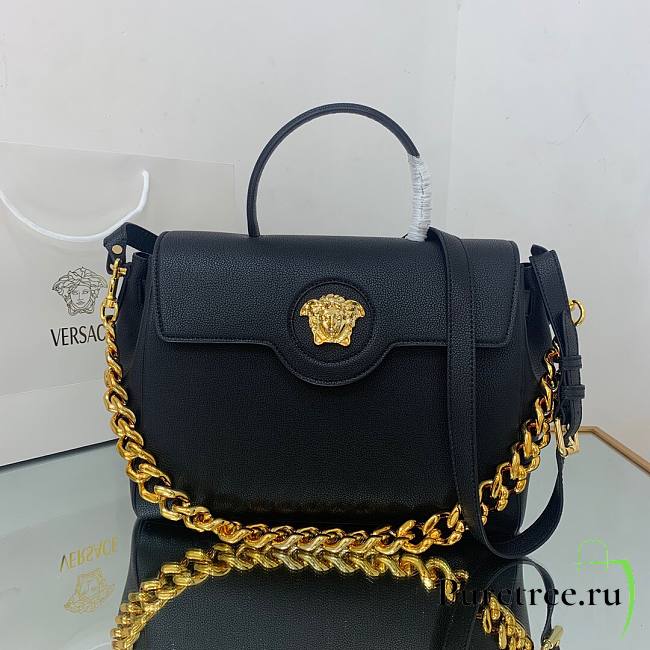 Versace La Medusa Large Handbag in black | DBFI039 - 1