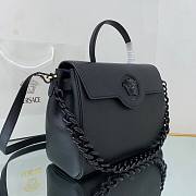 Versace La Medusa Large Handbag in black & black hardware | DBFI039 - 5