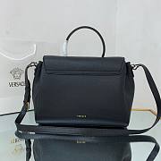 Versace La Medusa Large Handbag in black & black hardware | DBFI039 - 6