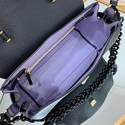 Versace La Medusa Large Handbag in black & black hardware | DBFI039 - 4